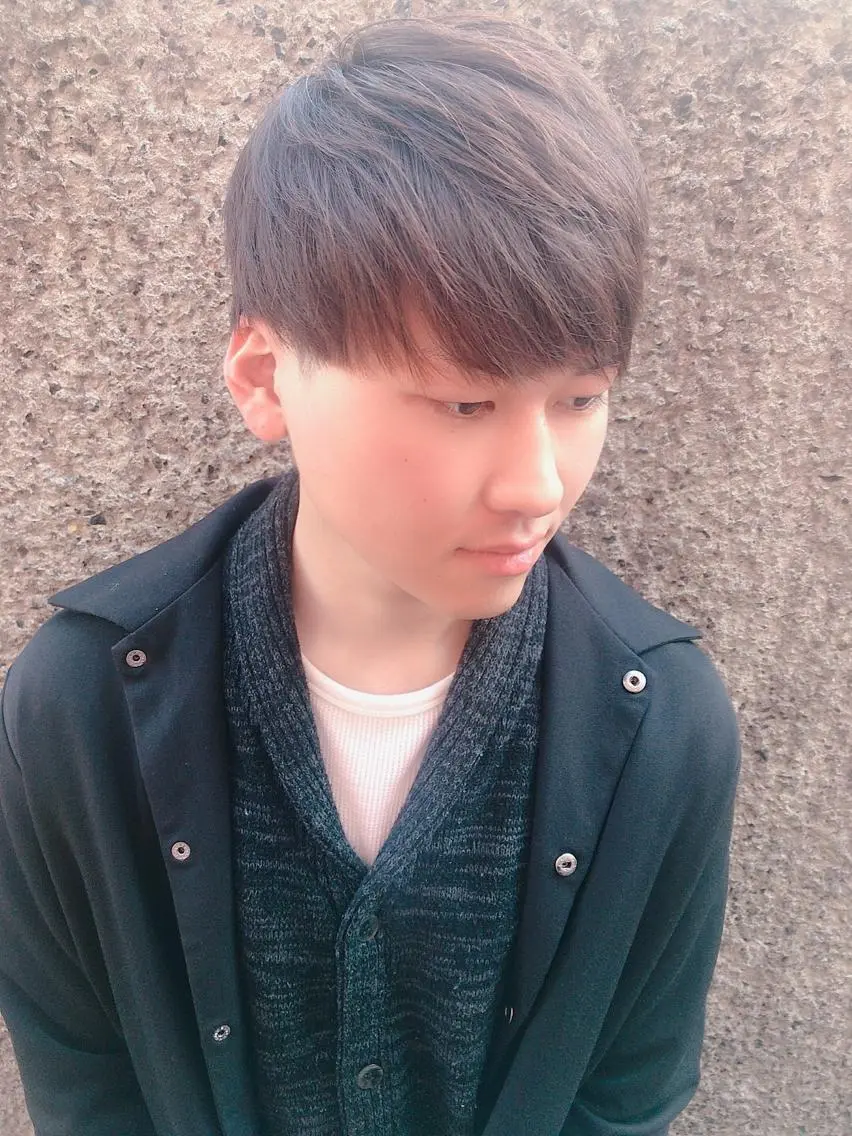 ショート カラー パーマ ヘアアレンジ メンズ マッシュ カット ヘアカラー ちこ .のヘアスタイル