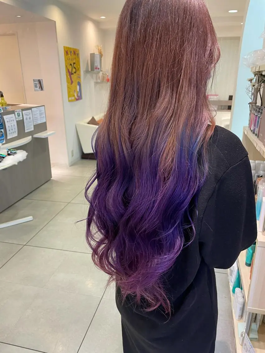 ロング カラー ロング ヘアカラー 松佐 ゆかりのヘアスタイル