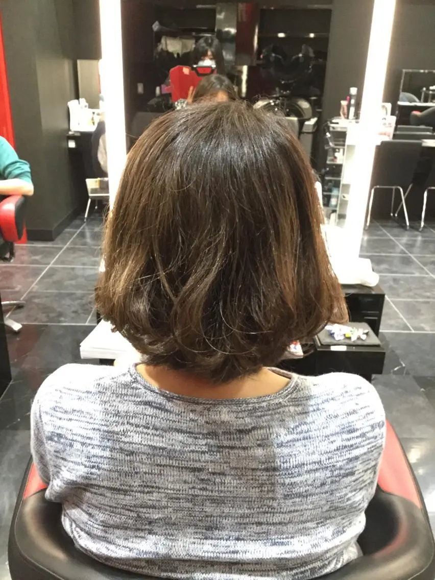 ミディアム パーマ ミディアムパーマ Annon プライベートサロンのヘアスタイル