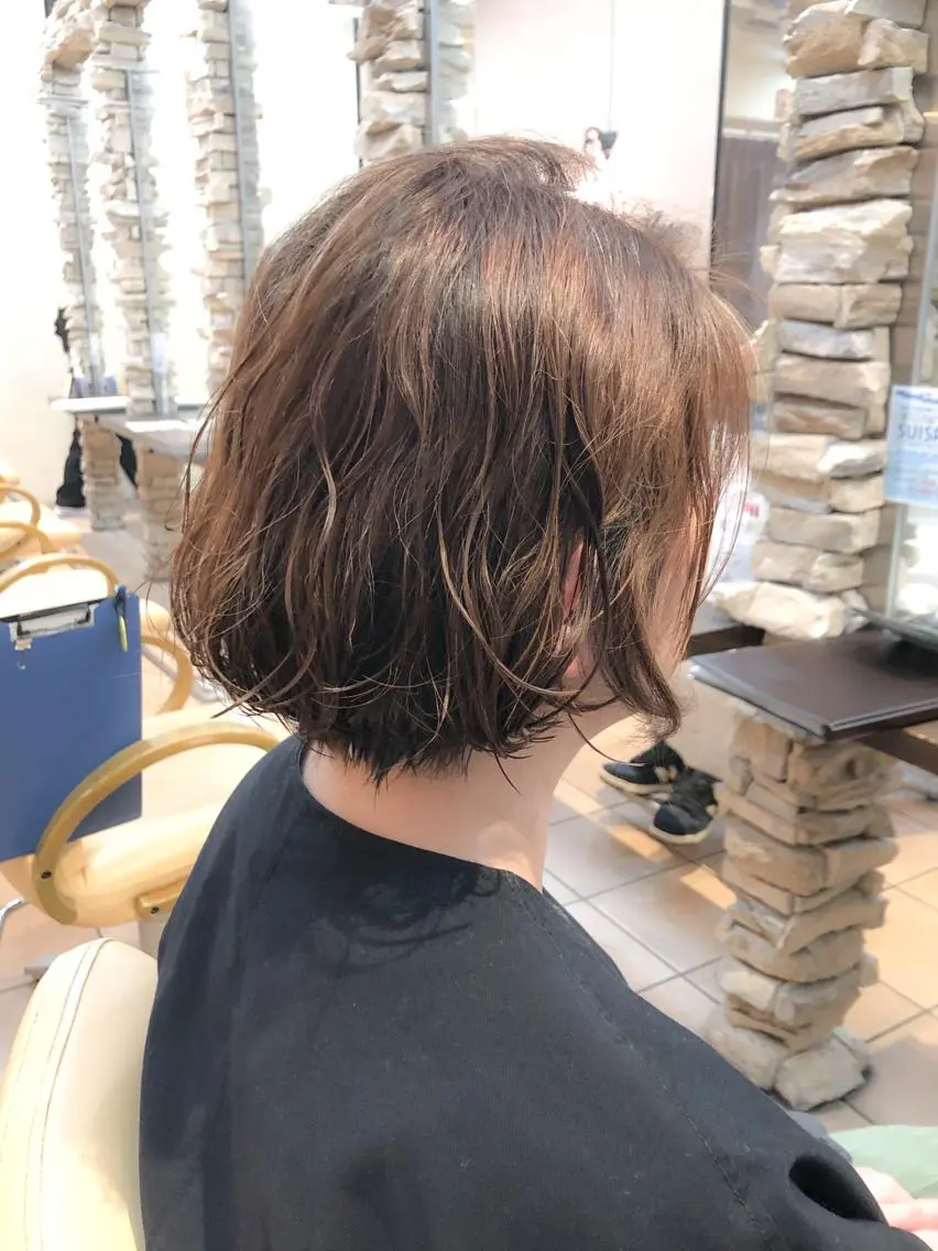 ショート パーマ 髪質改善ストレート ⚡️下ノ村柊斗⚡️のヘアスタイル
