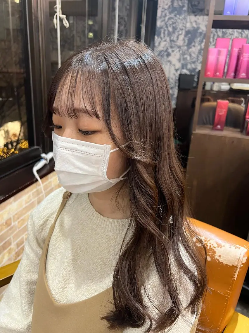 セミロング カラー カット ヘアカラー トリートメント 上質髪🪐 AIRI🪷‧₊˚のヘアスタイル