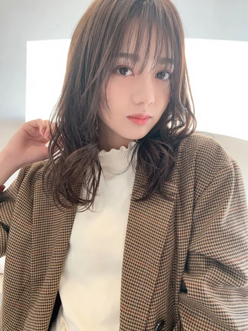 セミロング 髪質改善☆ 縮毛矯正miyuのヘアスタイル