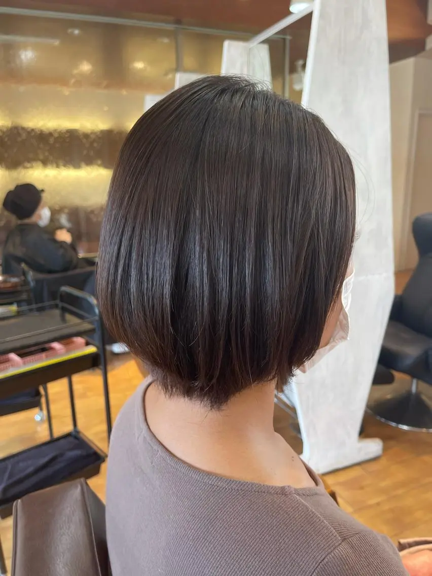 ショート 縮毛矯正 トリートメント 梶谷 和希のヘアスタイル