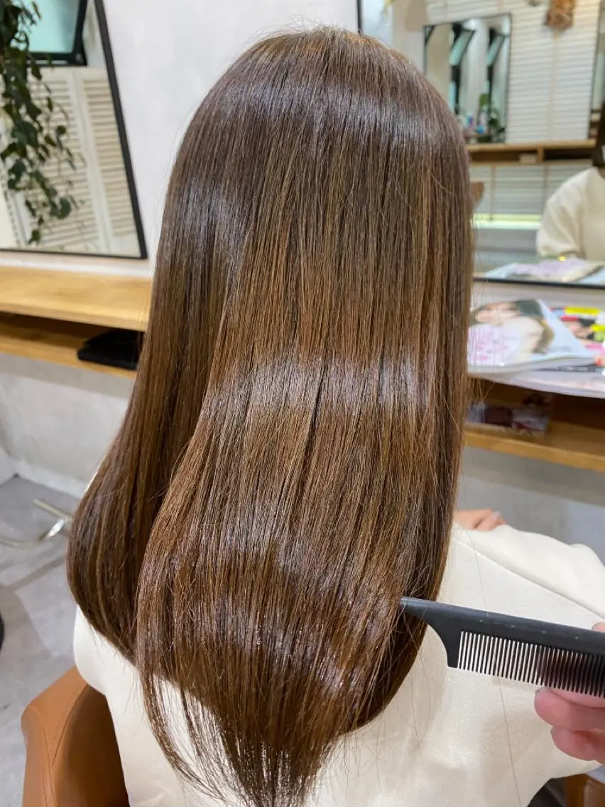ミディアム TARO／ブリーチケ ア・縮毛矯正特化✨のヘアスタイル