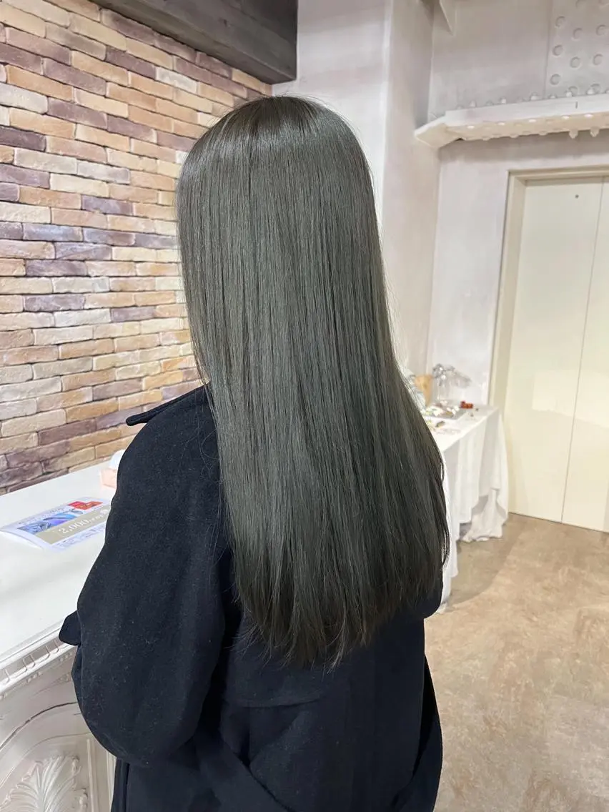 カラー ヘアカラー ✨ブリーチなしカラー ×髪質改善✨松村 潤のヘアスタイル