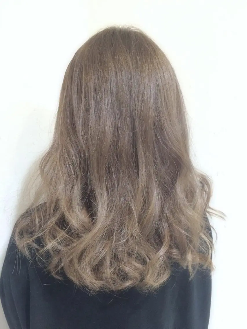 ミディアム セミロング ロング カラー パーマ ヘアアレンジ ベージュカラー 縮毛矯正/美髪 髪質改善/石田幸輔のヘアスタイル