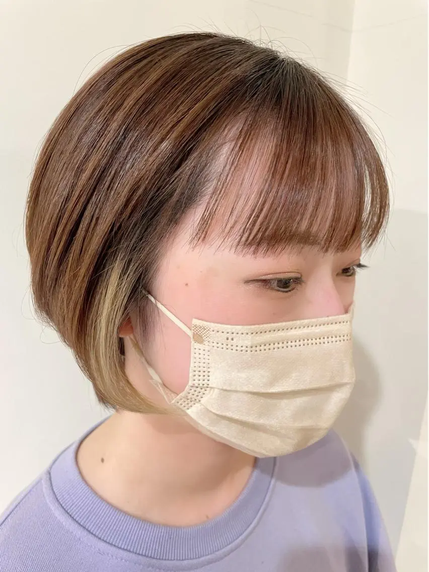 ショート カラー ヘアカラー 《インナーカラー》 YAMADAのヘアスタイル