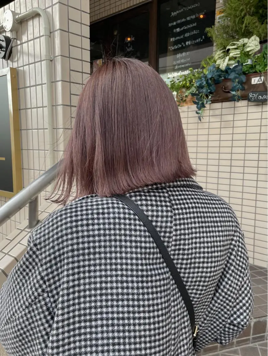 ミディアム カラー 仙田 遥のヘアスタイル