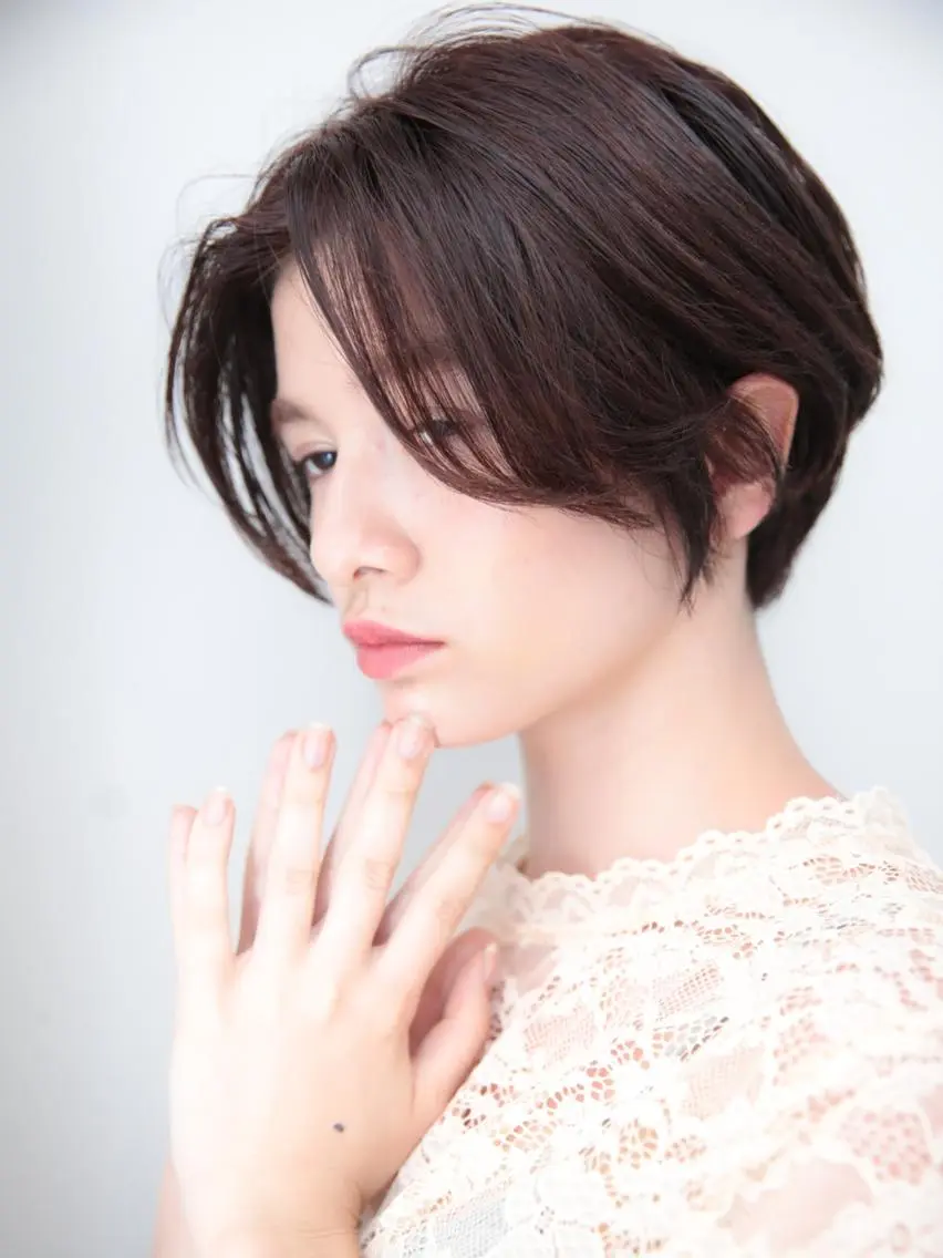 ショート カラー レイヤーカット✂️ 横浜No1♡下鳥翔子のヘアスタイル