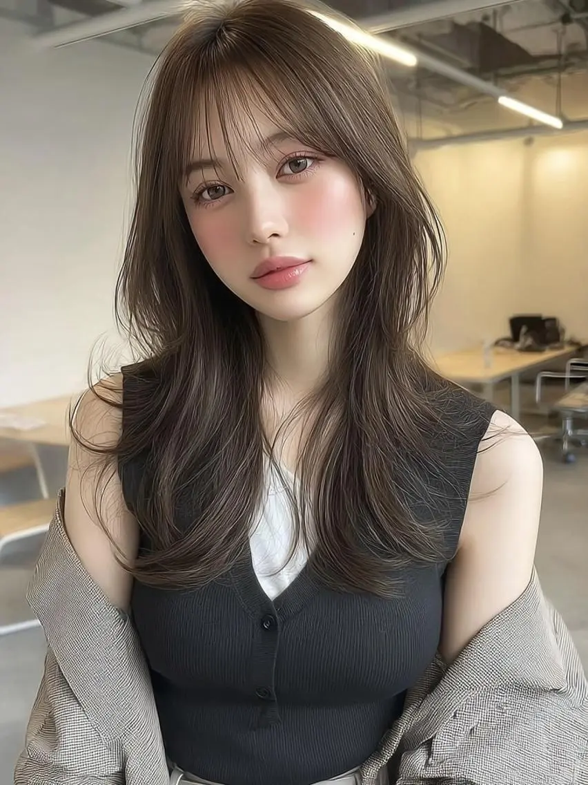 セミロング ボブ 外国人風カラー カット ヘアカラー トリートメント 🎀透明感カラー/ yuka🎀のヘアスタイル