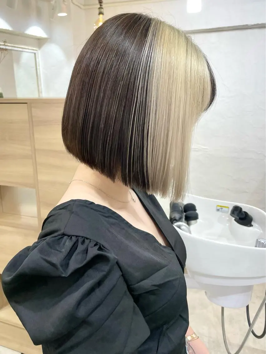 ショート カラー 髪質改善 縮毛矯正/ レイヤー/銀座/本木のヘアスタイル