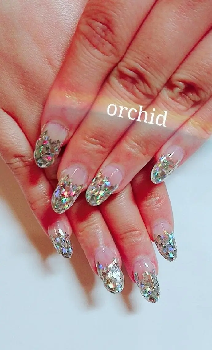 ネイル スカルプネイル orchid ♡オーキッドのネイルデザイン