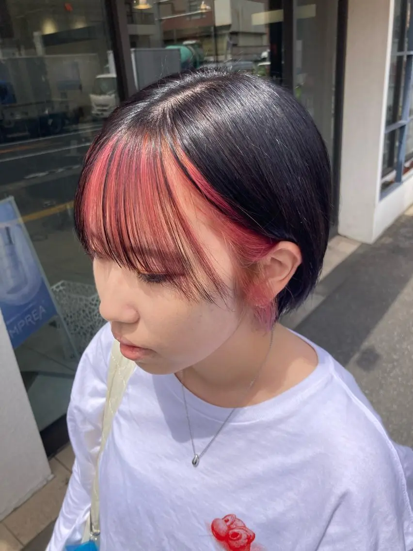 ショート カラー 透明感カラー 板橋 島村美咲のヘアスタイル