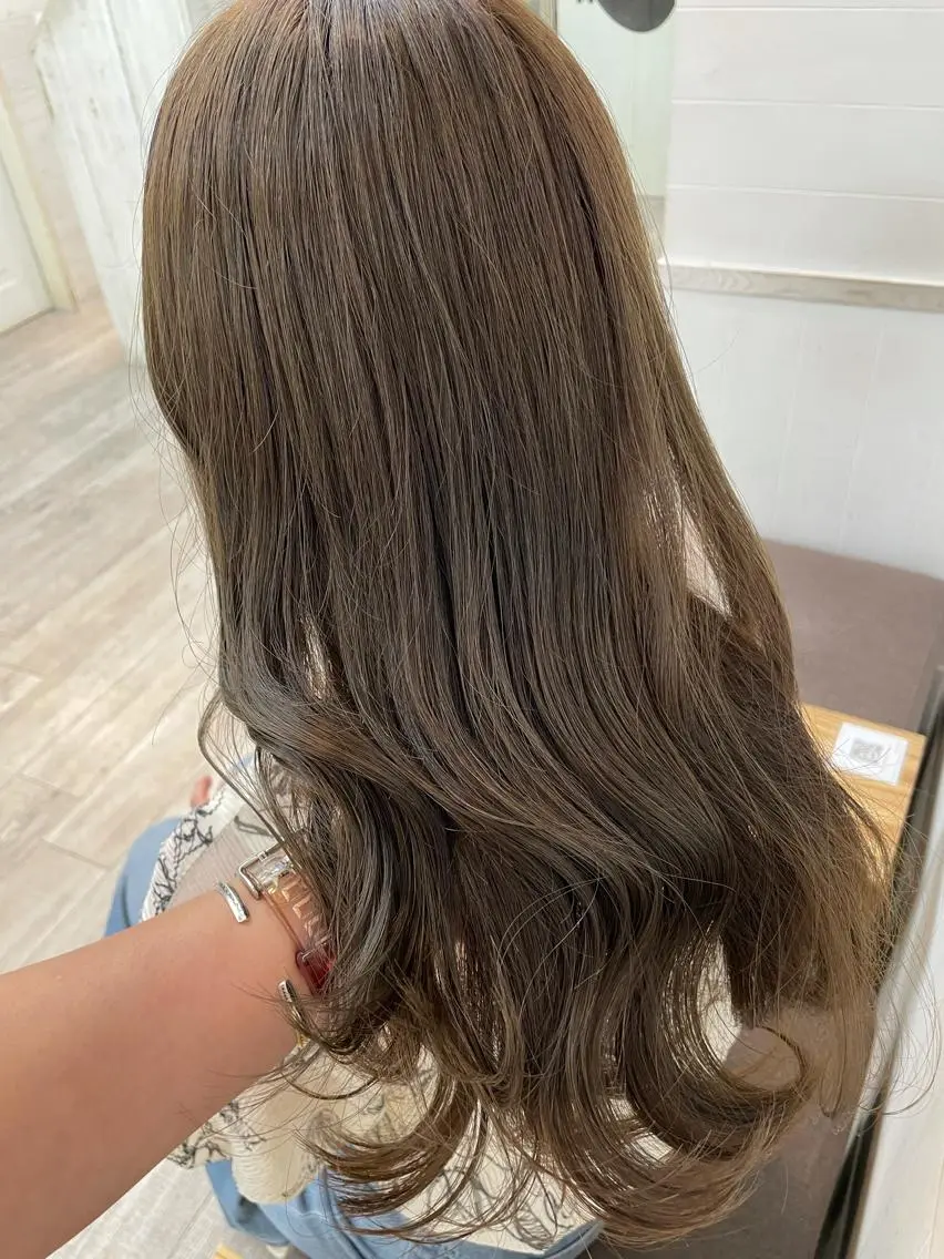 ロング カラー ヘアアレンジ 前髪顔周り✂️店長 ❤️アマミヤ❤️のヘアスタイル