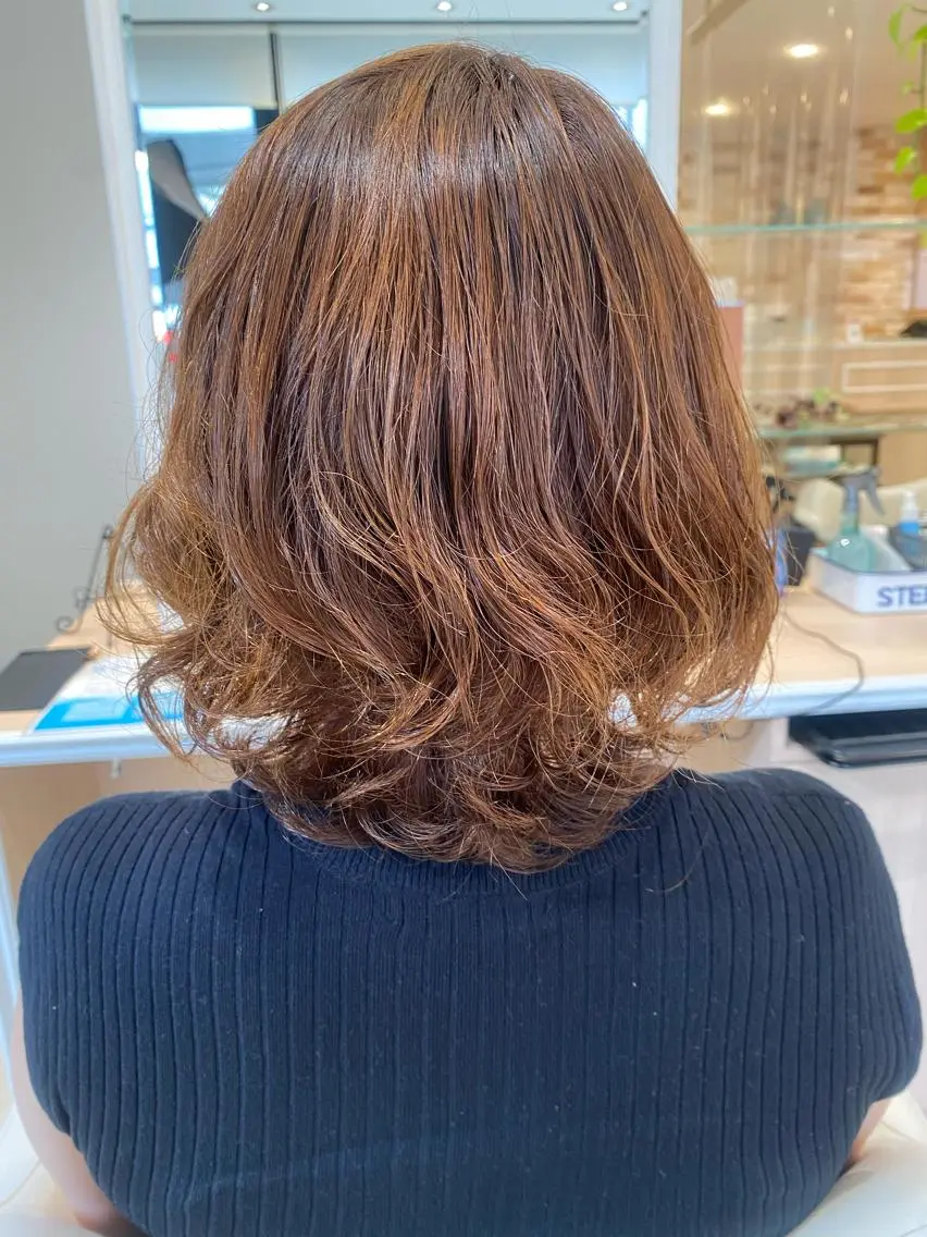 ミディアム 🩵波巻き/ツイスパ HARU💎のヘアスタイル