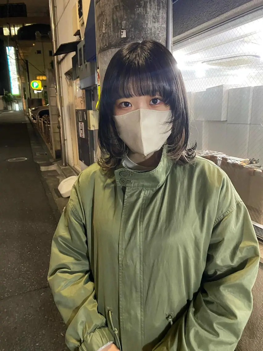 ミディアム カラー 竹内 柚子のヘアスタイル