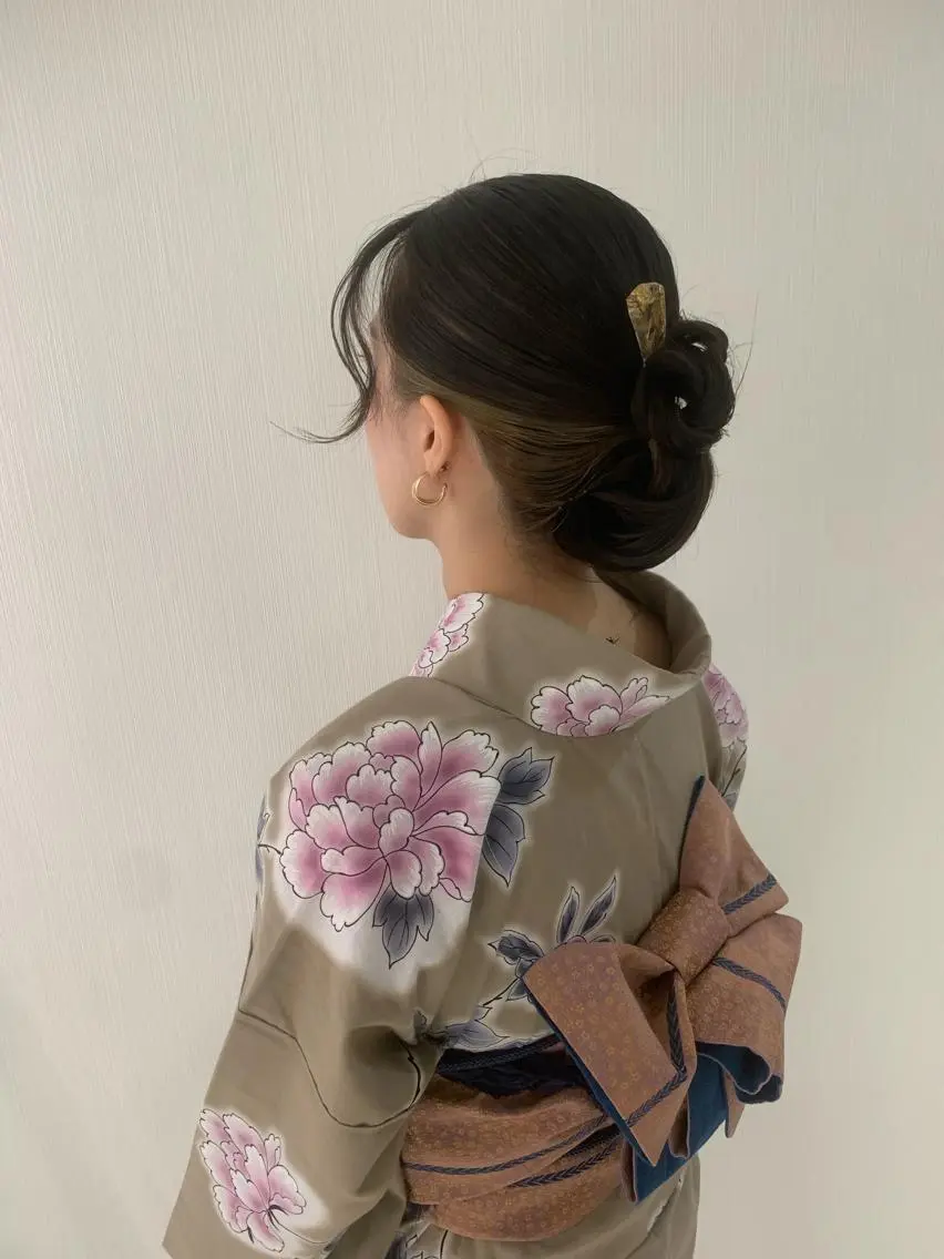 ミディアム ヘアアレンジ 浴衣 YAMANO 浴衣着付、ヘアセットのその他イメージ