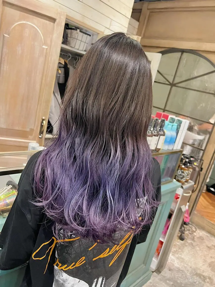 ロング ハイライト/レイヤー 木下翔太のヘアスタイル