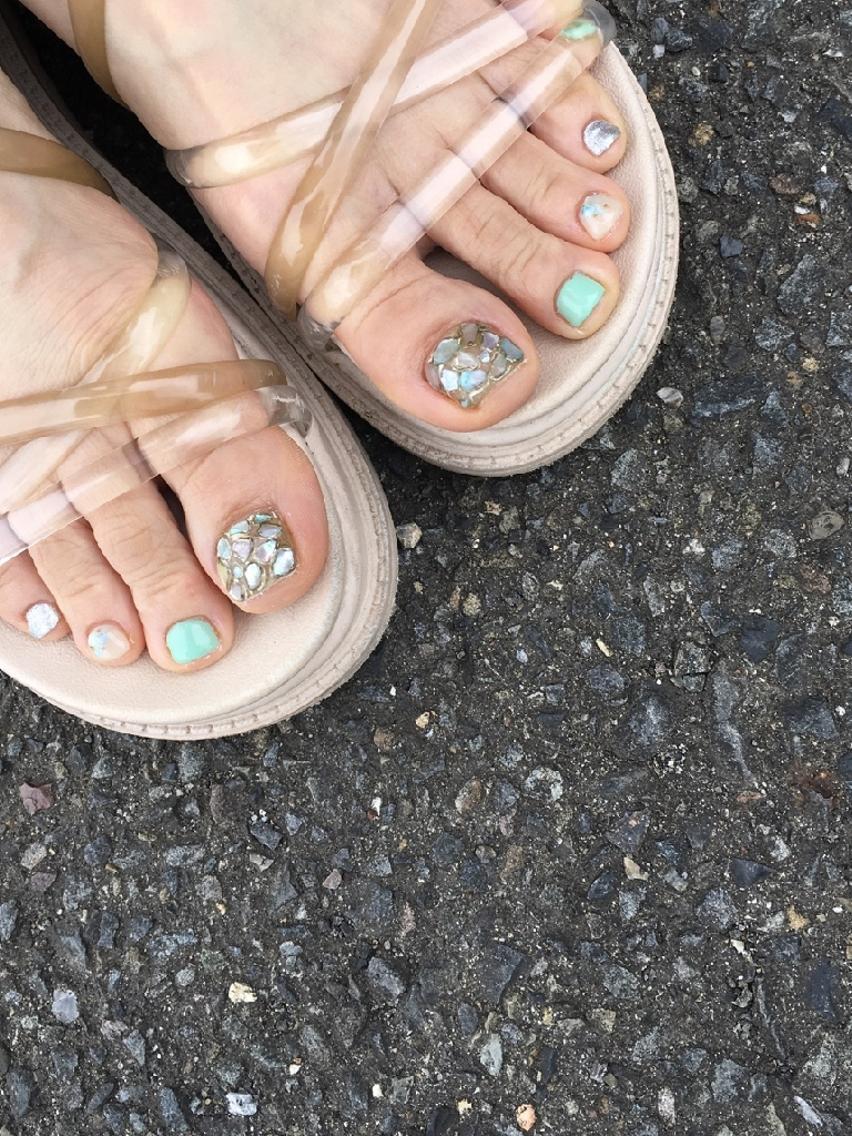 ネイル フットネイル フットネイル 推しネイル | 　aycnailのネイルデザイン