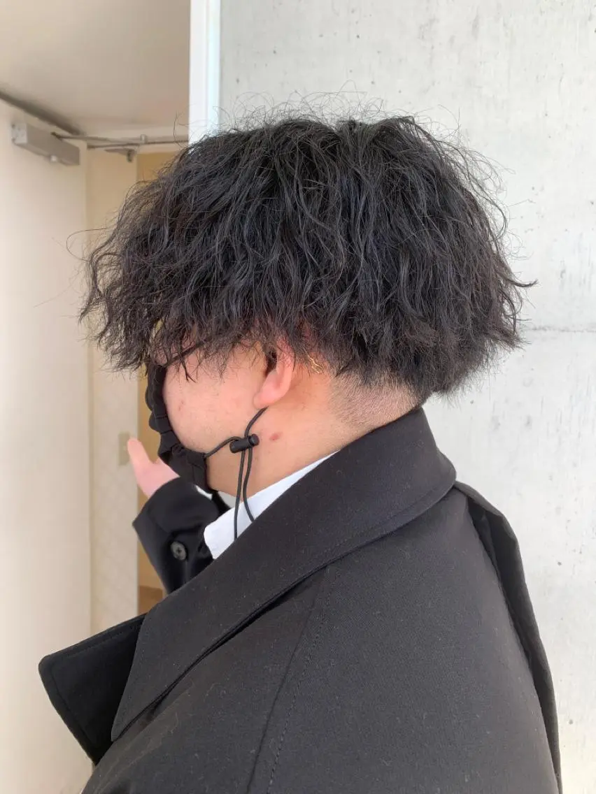 パーマ メンズ カット パーマ トリートメント 👑メンズパーマ👑 中谷 陸のヘアスタイル