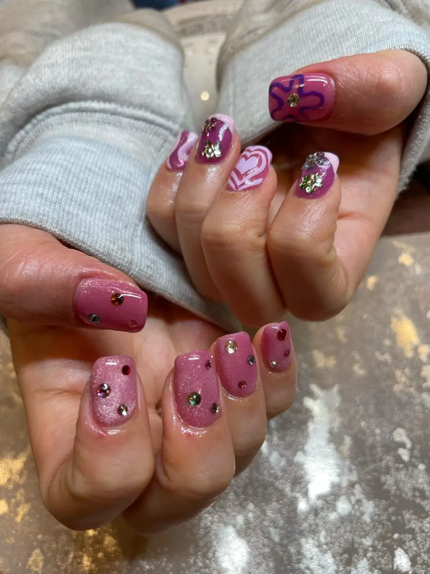 ネイル ニュアンスネイル ピンク ハンドネイル RANUN nailのネイルデザイン