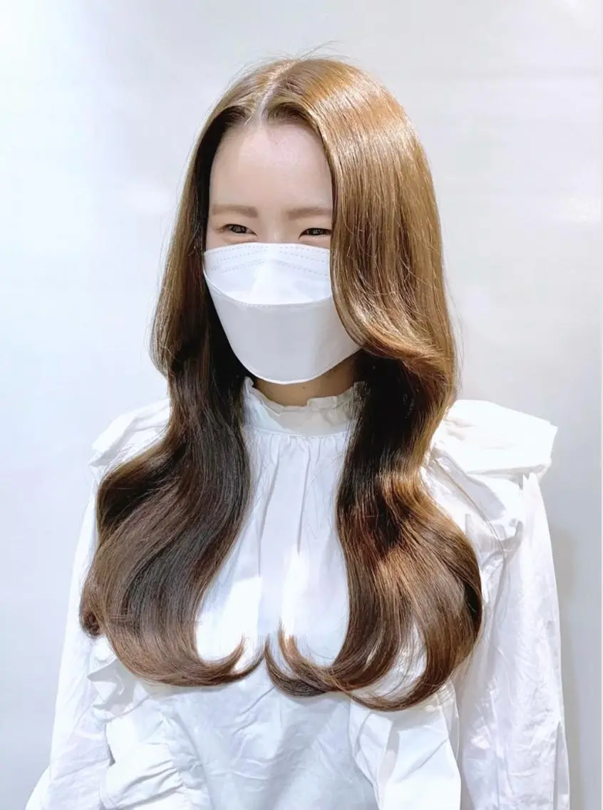 ロング カラー ヘアアレンジ 柔らか垢抜けｶﾗｰと ｶｯﾄ🫧ASUKAのヘアスタイル