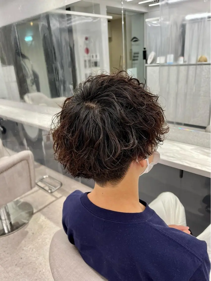 メンズ メンズパーマ 波巻きパーマ カット パーマ メンズ特化美容師/ 新井　洸太のヘアスタイル