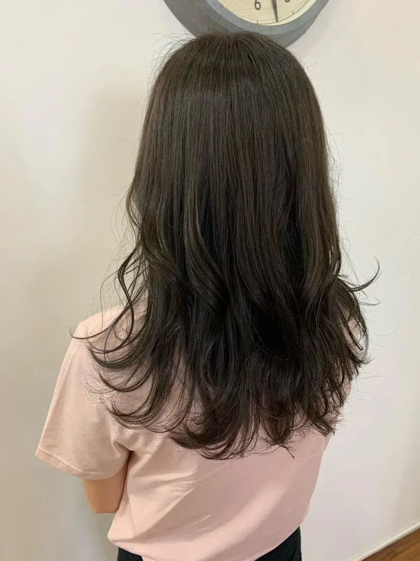 ロング カット ヘアカラー トリートメント 半個室サロン/透明感 /艶髪♡岸上 温♡のヘアスタイル