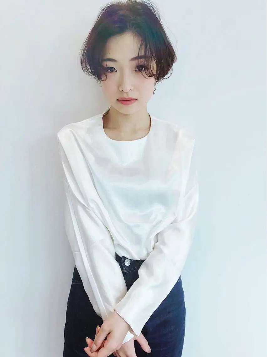 ミディアム カラー パーマ ヘアアレンジ メンズ キッズ ネイル マツエク・マツパ EnBlesS西宮 マンツーマン神道有基のヘアスタイル