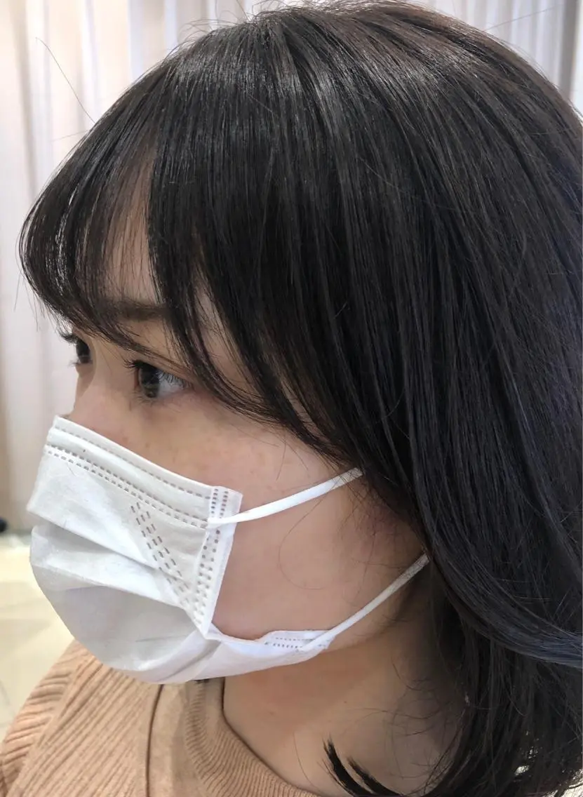 カット 縮毛矯正 カジサ ケイコのヘアスタイル