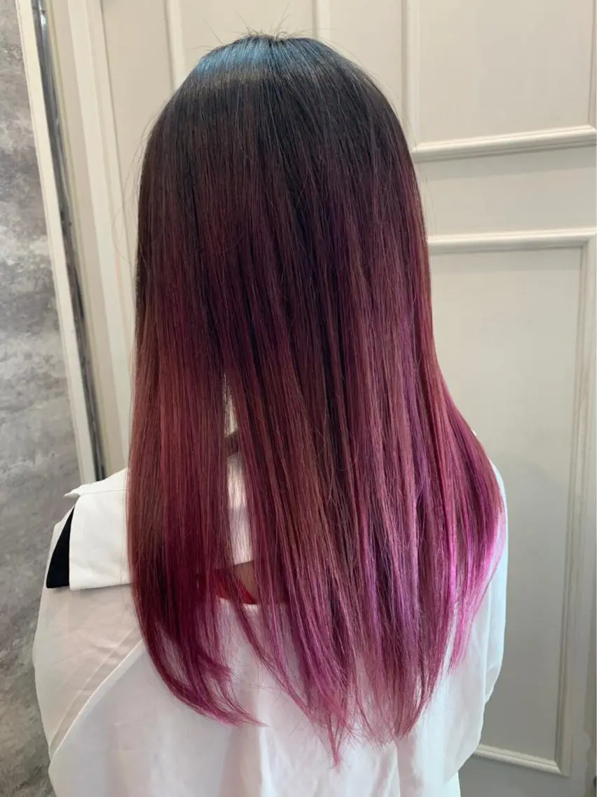 ロング カラー ピンクカラー バイオレットカラー 🫟Blanco🫟 Color&Careのヘアスタイル