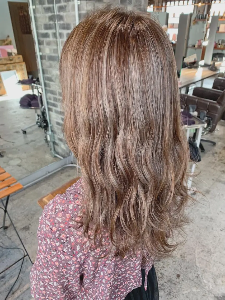 セミロング カラー ヘアカラー トリートメント 代表 中島貴志のヘアスタイル