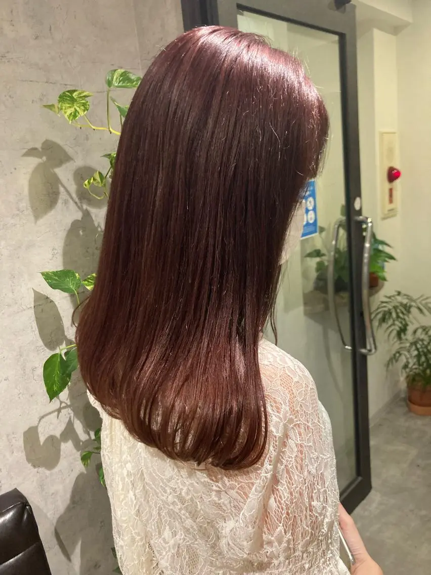 セミロング カラー ヘアカラー 🌸インナーカラー 🌸藤井春華のヘアスタイル