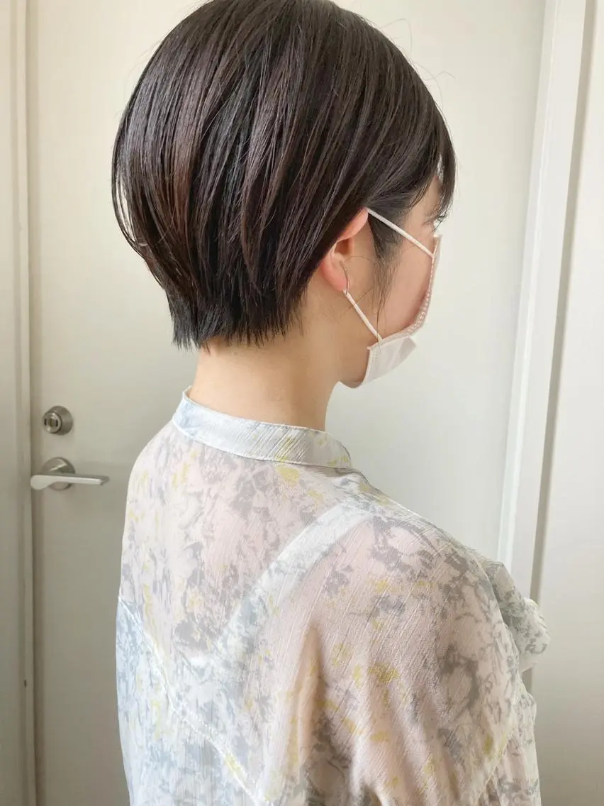 ショート カラー ショートヘア カット 縮毛矯正 小木曽智美 /ボブ/ショートのヘアスタイル