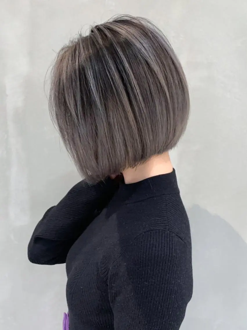ミディアム カラー バレイヤージュ レイヤーカット ITbyALBUM 藤沢店のヘアスタイル