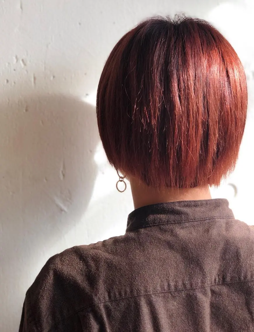 ショート カラー ヘアカラー ヘアセット soi 💜AYAKOのヘアスタイル