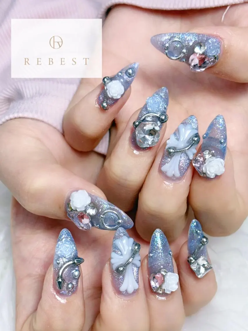 ネイル ハンドネイル 天王寺rebest 💅nailのネイルデザイン