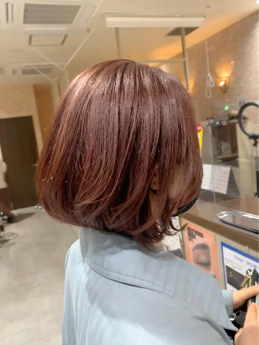 ショート カラー パーマ ヘアアレンジ 近藤千翔🩵 髪質改善Periodのエステ・リラクイメージ