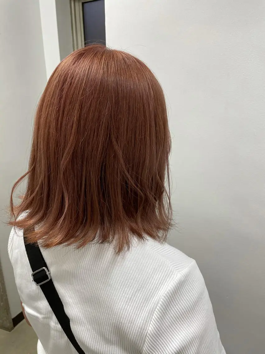 ミディアム カラー ヘアアレンジ 縮毛矯正/髪質改善/ ブリーチ毛/木元渓太のヘアスタイル
