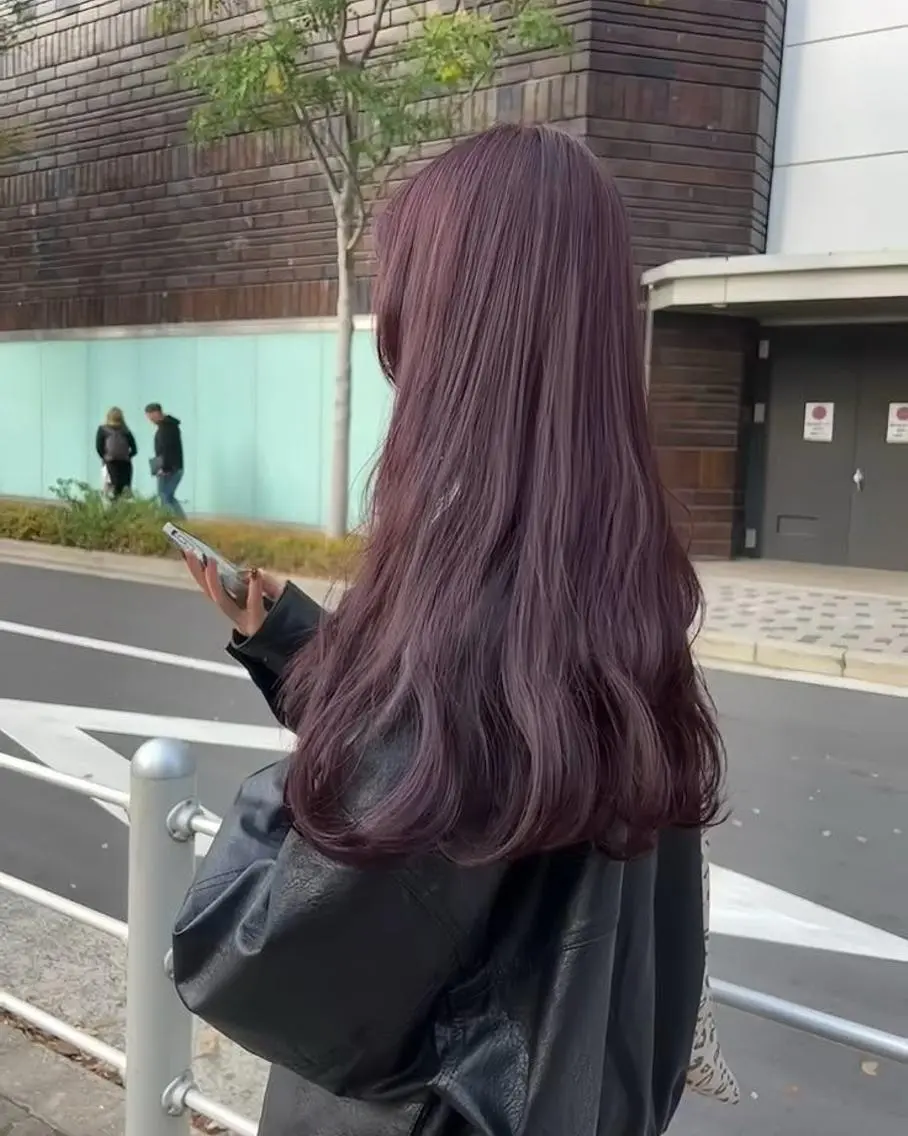 ロング カラー ヘアアレンジ miku/ラベンダー 透明感カラー🪻❤︎のヘアスタイル