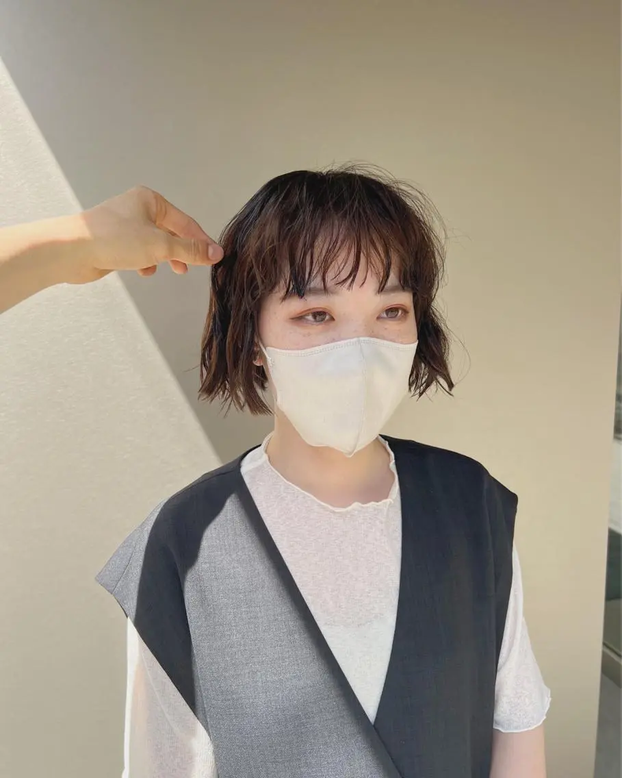 パーマ ボブパーマコテ巻き風 パーマNo1深江秀平のヘアスタイル