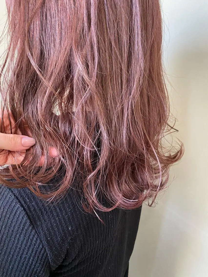 ミディアム カラー ヘアアレンジ ヘアカラー Hatanaka Airiのヘアスタイル