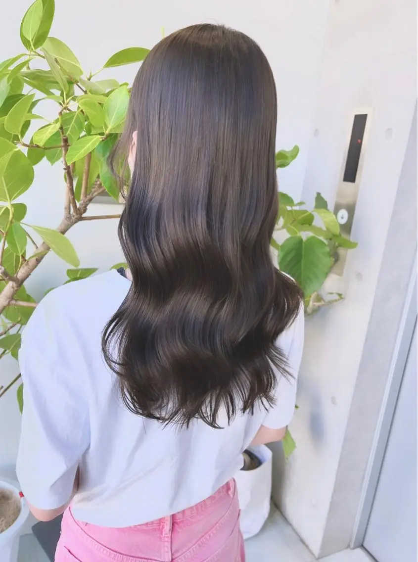 セミロング カット ヘアカラー トリートメント 🌫️大人韓国ヘア 🌫️naoyaのヘアスタイル