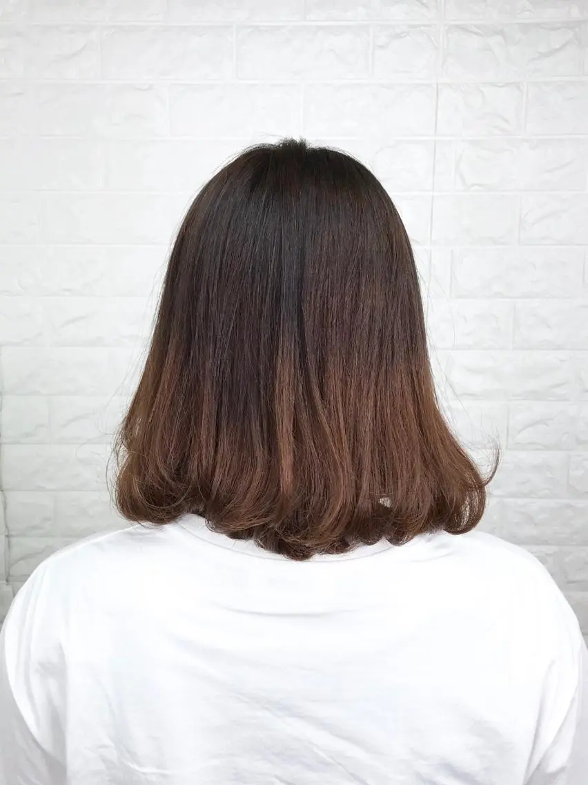 ミディアム カラー ブリーチ グラデーションカラー イルミナカラー ブリーチなしカラー ヘアカラー 髪質改善縮毛矯正 美容師✂️山崎竜二のヘアスタイル