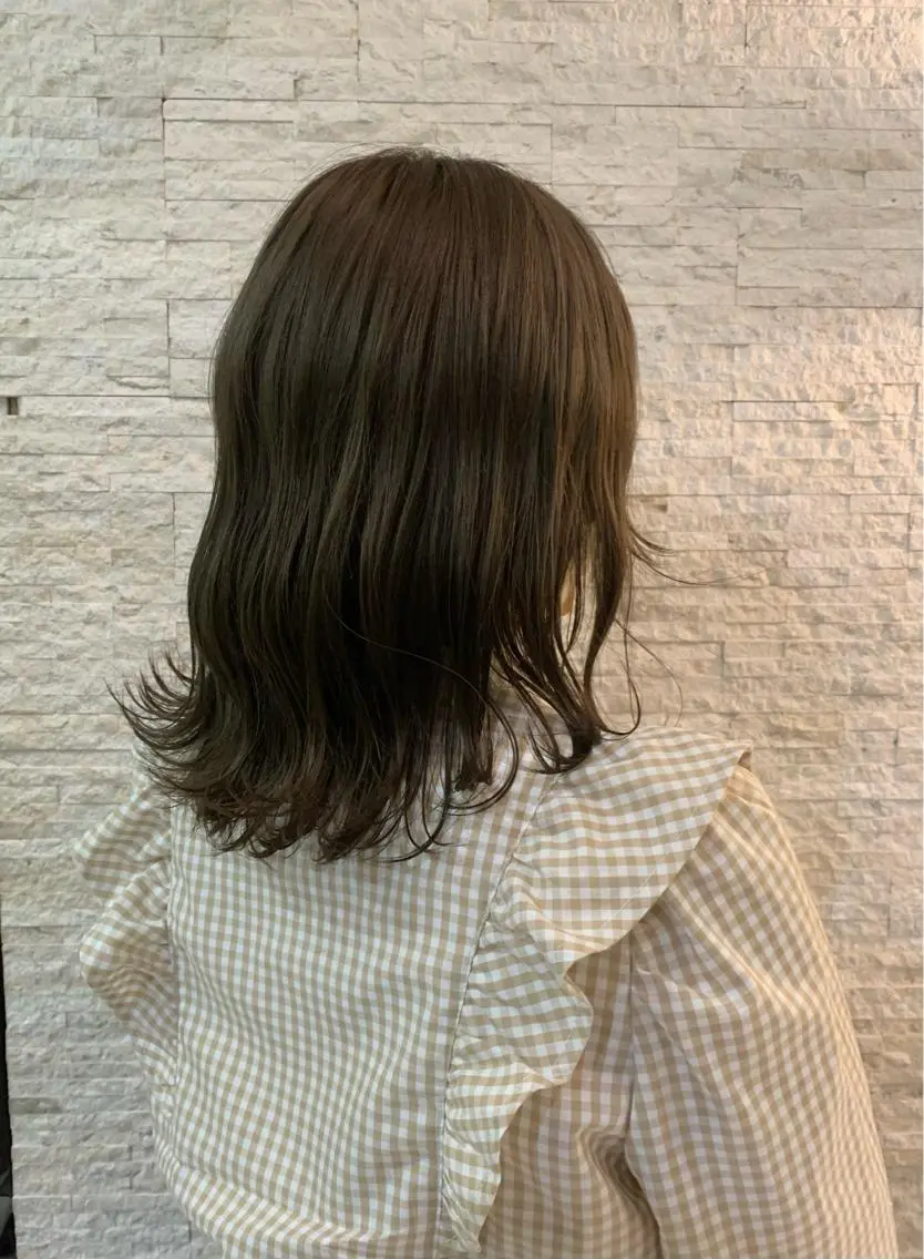 ミディアム カラー カット ヘッドスパ ✄折橋 彩花🐶🍑のヘアスタイル
