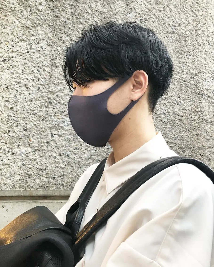 ヘアアレンジ メンズ センターパート メンズパーマ カット トリートメント ヘアセット メンズ特化✂️栗原 侑也のヘアスタイル