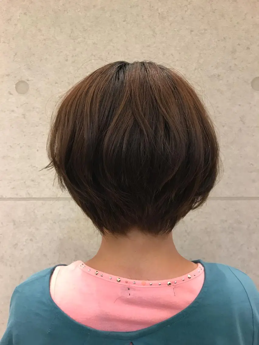 ショート ショートボブ ボブ くせ毛 ショートヘア 石橋遼統 /ショートボブのヘアスタイル