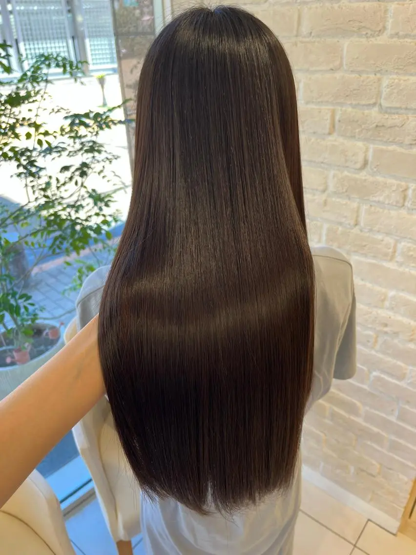 ロング カット 縮毛矯正 田中 瑞妃のヘアスタイル