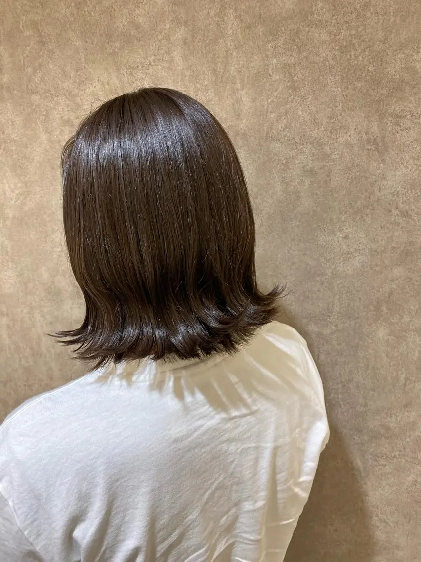 ミディアム カラー アッシュ アッシュブラウン ブラウンカラー 🌼Remember MAE🌼のヘアスタイル