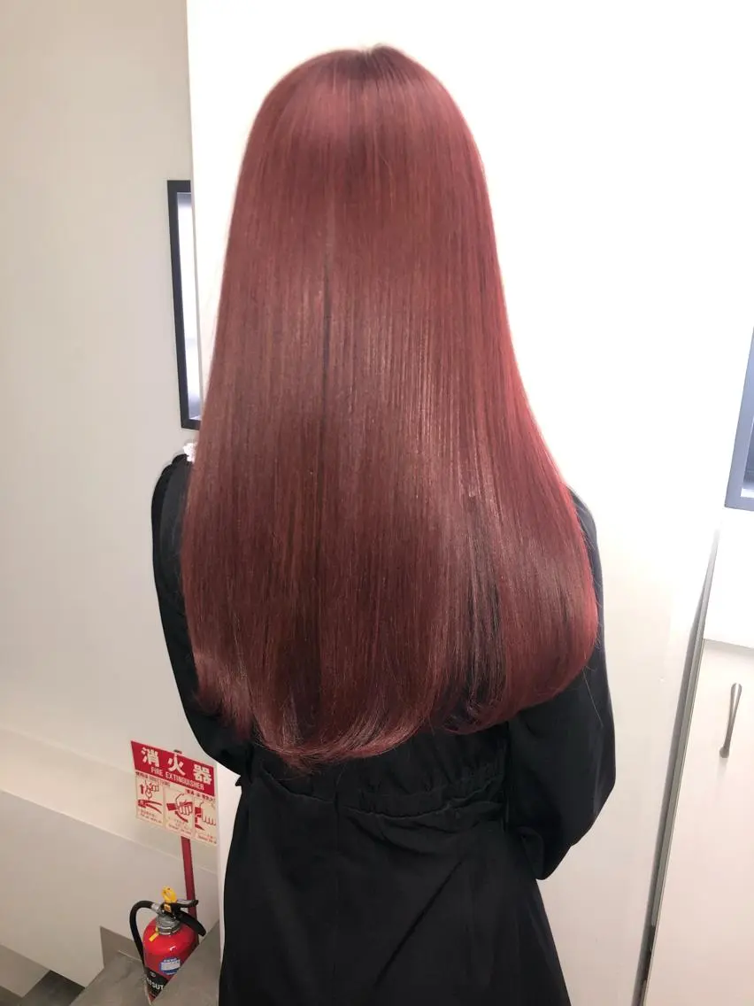 ロング 韓国風ヘア カット ヘアカラー トリートメント 🪄🫧ハイトーン/ 乙津茜🐰L'wisのヘアスタイル